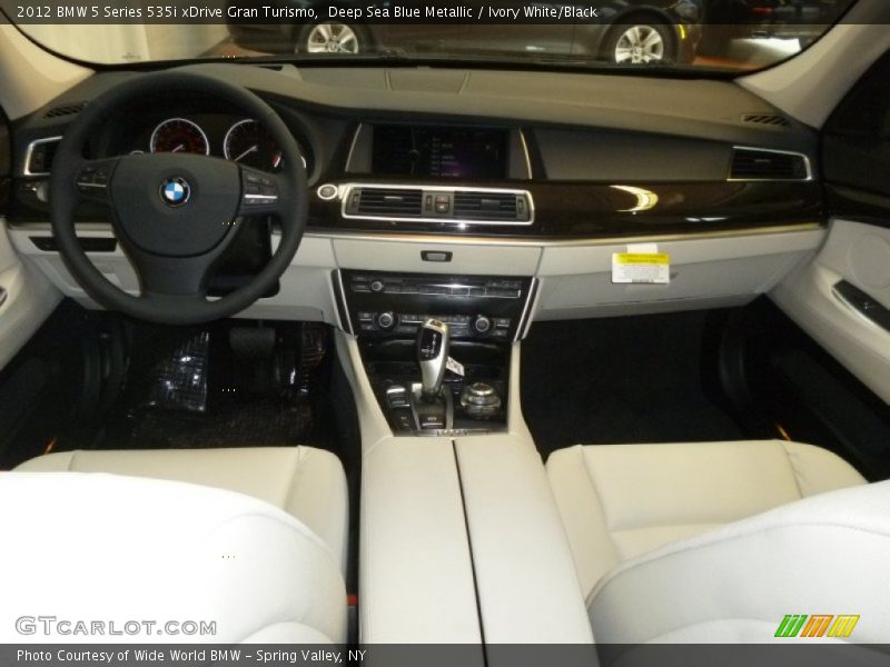 Deep Sea Blue Metallic / Ivory White/Black 2012 BMW 5 Series 535i xDrive Gran Turismo