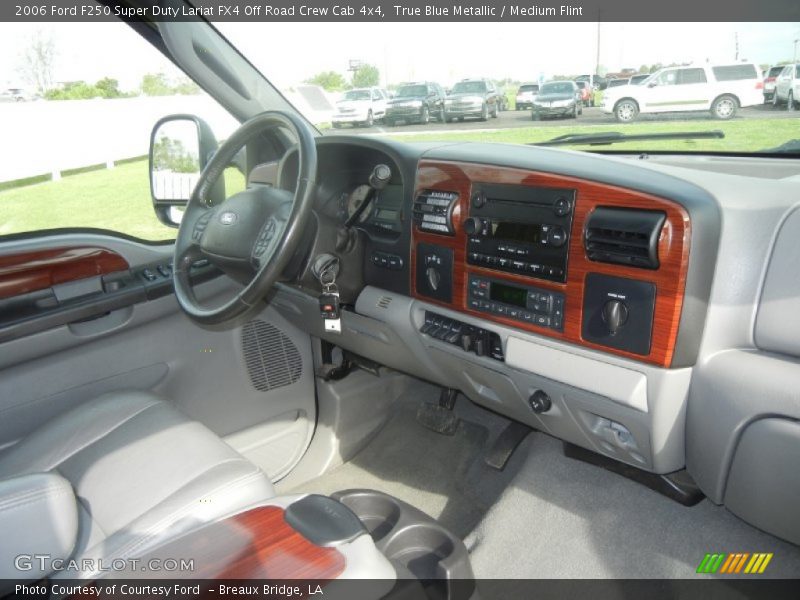 True Blue Metallic / Medium Flint 2006 Ford F250 Super Duty Lariat FX4 Off Road Crew Cab 4x4