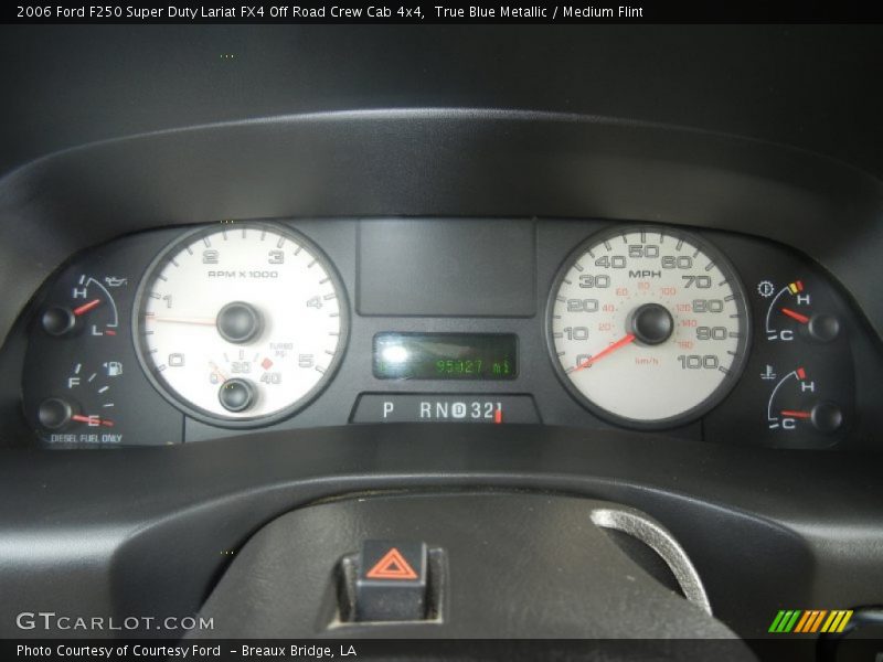 True Blue Metallic / Medium Flint 2006 Ford F250 Super Duty Lariat FX4 Off Road Crew Cab 4x4