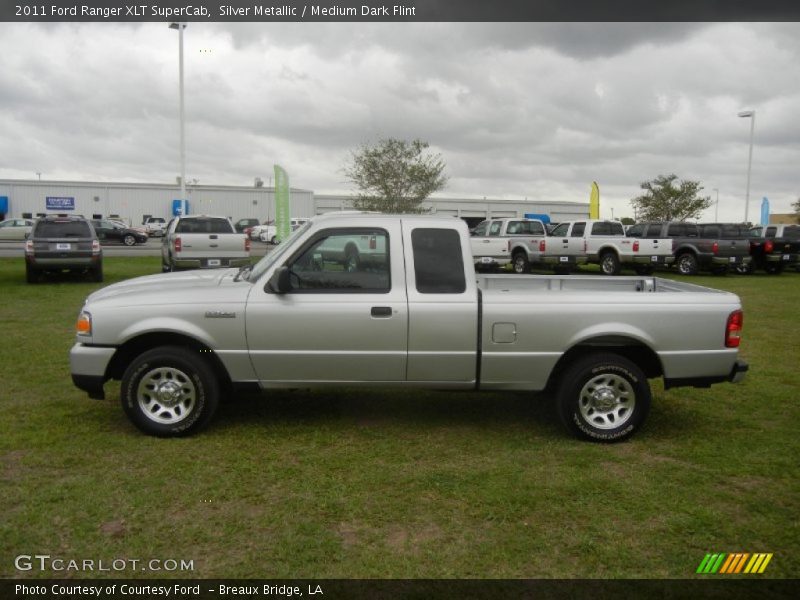 Silver Metallic / Medium Dark Flint 2011 Ford Ranger XLT SuperCab