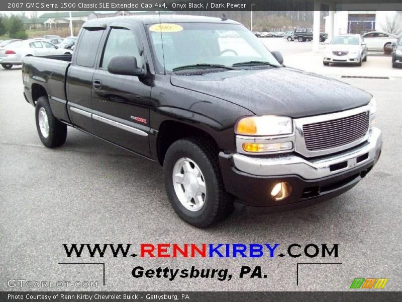 Onyx Black / Dark Pewter 2007 GMC Sierra 1500 Classic SLE Extended Cab 4x4