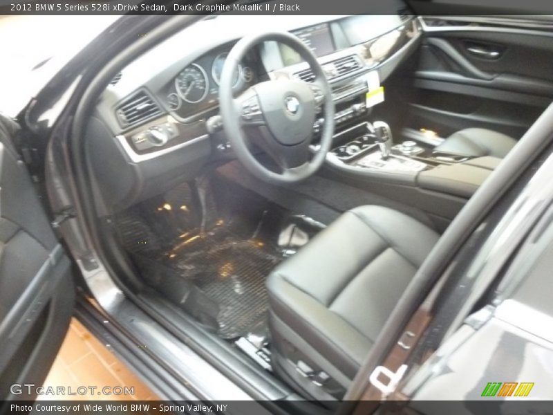 Dark Graphite Metallic II / Black 2012 BMW 5 Series 528i xDrive Sedan