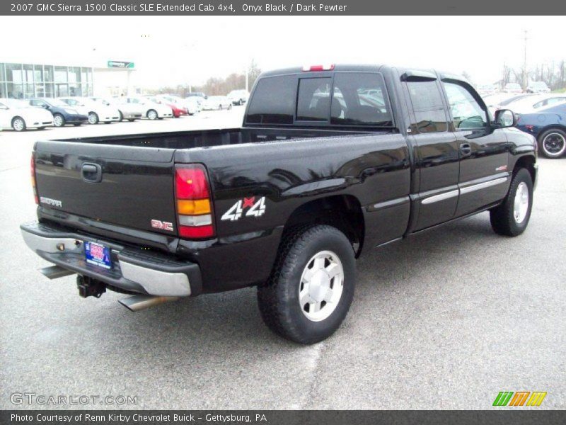 Onyx Black / Dark Pewter 2007 GMC Sierra 1500 Classic SLE Extended Cab 4x4