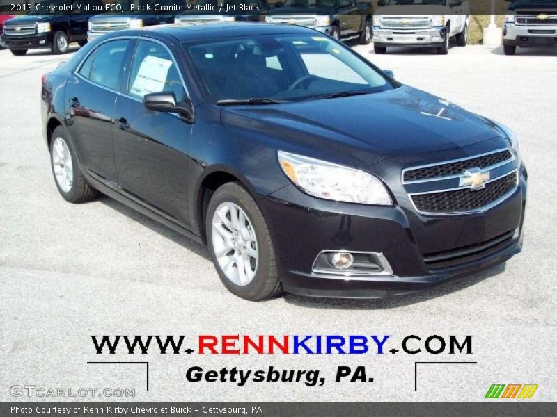 Black Granite Metallic / Jet Black 2013 Chevrolet Malibu ECO
