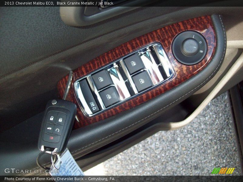 Black Granite Metallic / Jet Black 2013 Chevrolet Malibu ECO