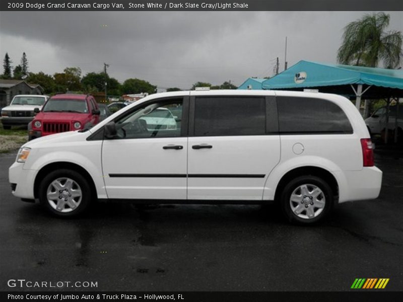 Stone White / Dark Slate Gray/Light Shale 2009 Dodge Grand Caravan Cargo Van