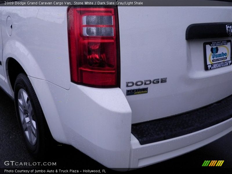 Stone White / Dark Slate Gray/Light Shale 2009 Dodge Grand Caravan Cargo Van