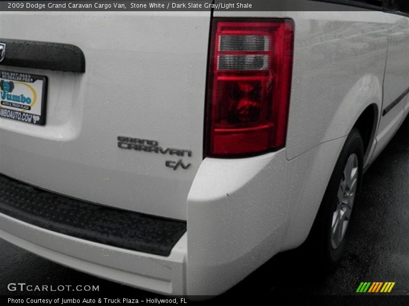 Stone White / Dark Slate Gray/Light Shale 2009 Dodge Grand Caravan Cargo Van