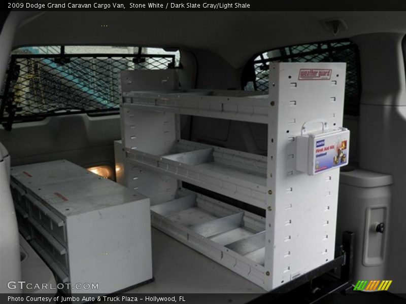 Stone White / Dark Slate Gray/Light Shale 2009 Dodge Grand Caravan Cargo Van