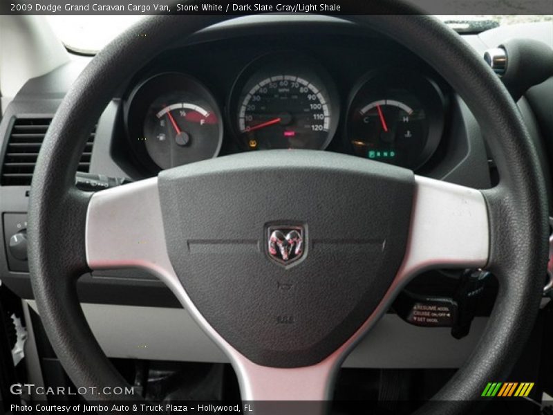 Stone White / Dark Slate Gray/Light Shale 2009 Dodge Grand Caravan Cargo Van