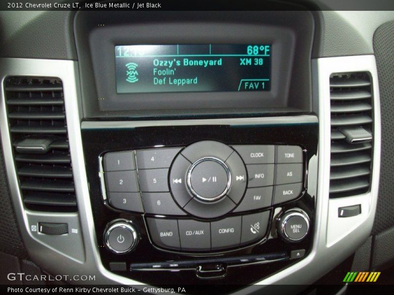 Ice Blue Metallic / Jet Black 2012 Chevrolet Cruze LT