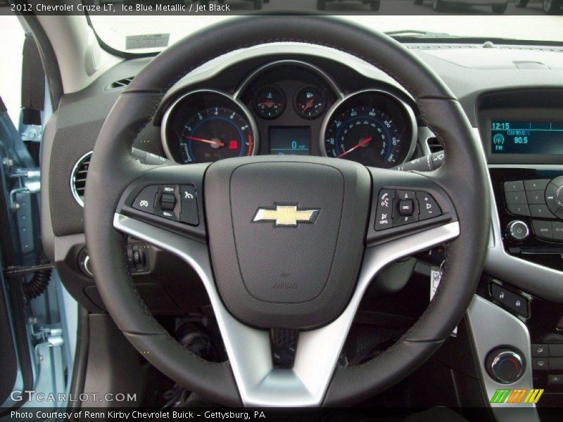 Ice Blue Metallic / Jet Black 2012 Chevrolet Cruze LT