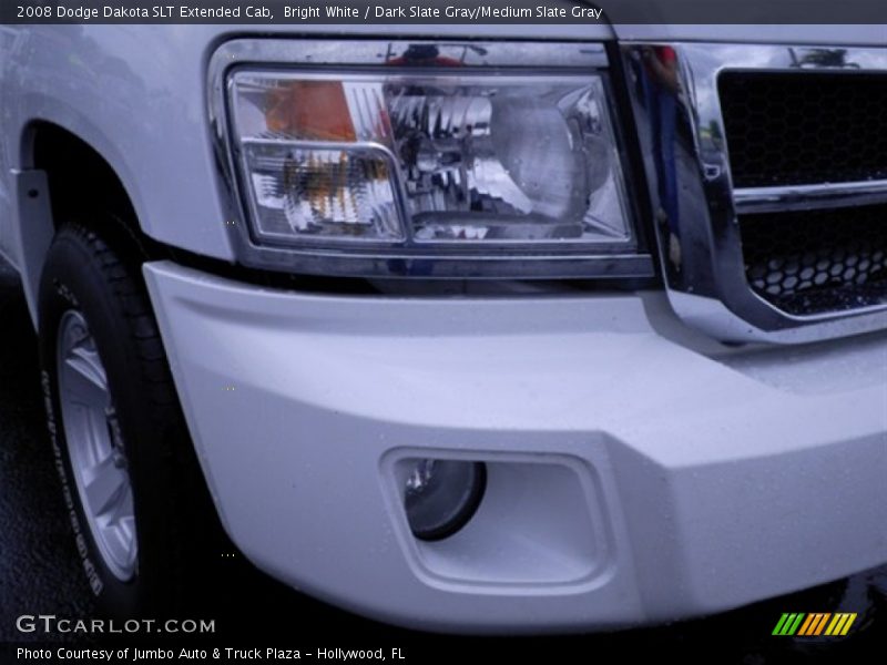 Bright White / Dark Slate Gray/Medium Slate Gray 2008 Dodge Dakota SLT Extended Cab