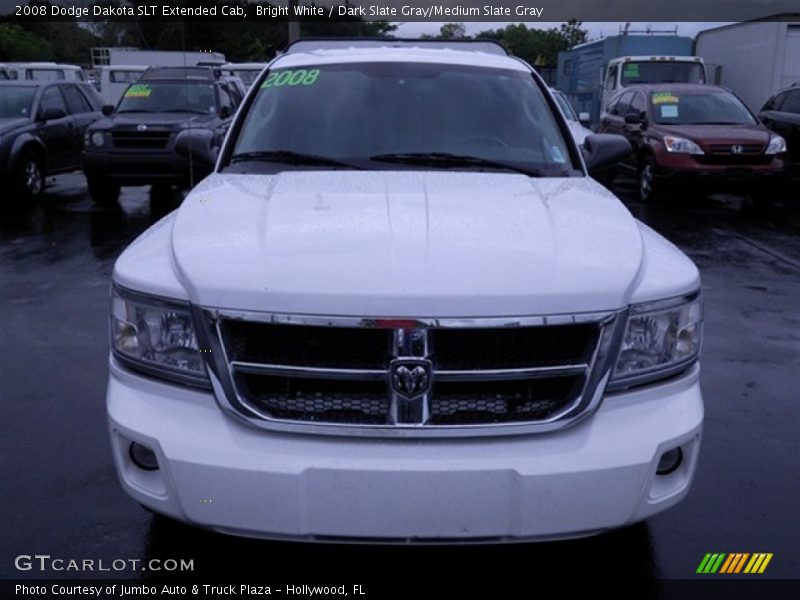 Bright White / Dark Slate Gray/Medium Slate Gray 2008 Dodge Dakota SLT Extended Cab