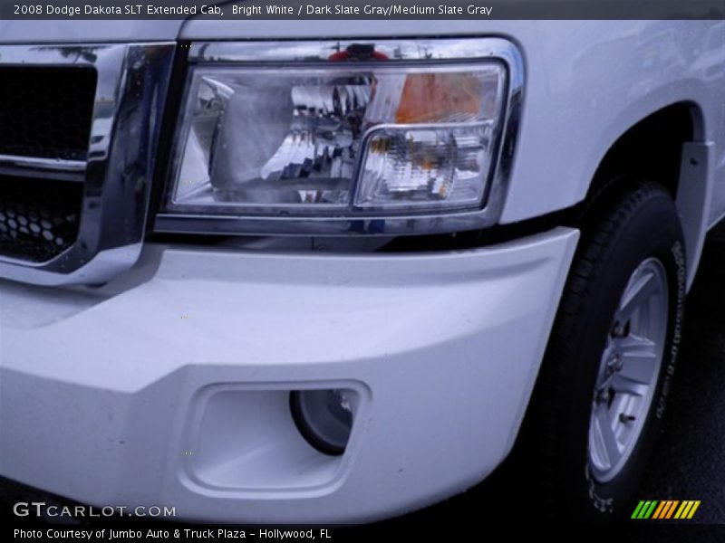 Bright White / Dark Slate Gray/Medium Slate Gray 2008 Dodge Dakota SLT Extended Cab