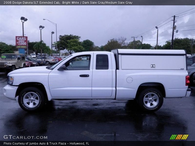 Bright White / Dark Slate Gray/Medium Slate Gray 2008 Dodge Dakota SLT Extended Cab