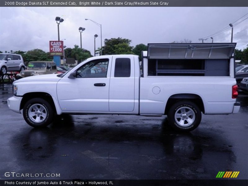 Bright White / Dark Slate Gray/Medium Slate Gray 2008 Dodge Dakota SLT Extended Cab