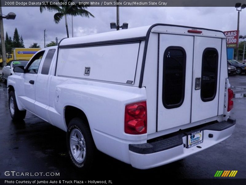 Bright White / Dark Slate Gray/Medium Slate Gray 2008 Dodge Dakota SLT Extended Cab