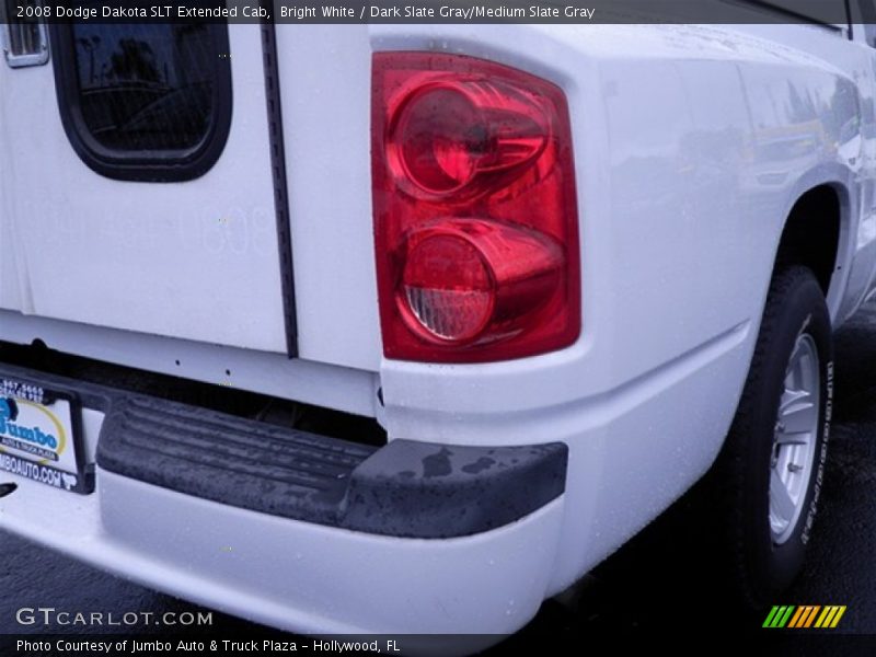 Bright White / Dark Slate Gray/Medium Slate Gray 2008 Dodge Dakota SLT Extended Cab