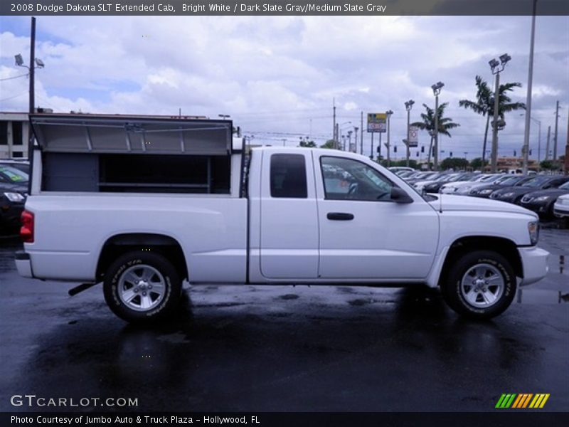 Bright White / Dark Slate Gray/Medium Slate Gray 2008 Dodge Dakota SLT Extended Cab