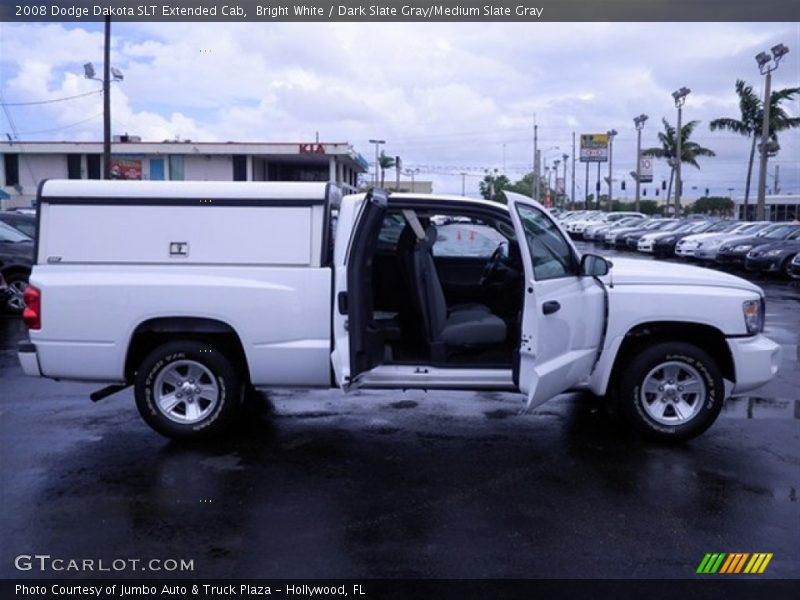 Bright White / Dark Slate Gray/Medium Slate Gray 2008 Dodge Dakota SLT Extended Cab