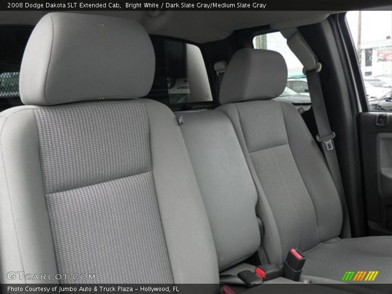 Bright White / Dark Slate Gray/Medium Slate Gray 2008 Dodge Dakota SLT Extended Cab