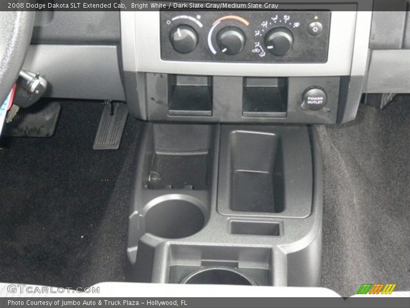 Bright White / Dark Slate Gray/Medium Slate Gray 2008 Dodge Dakota SLT Extended Cab