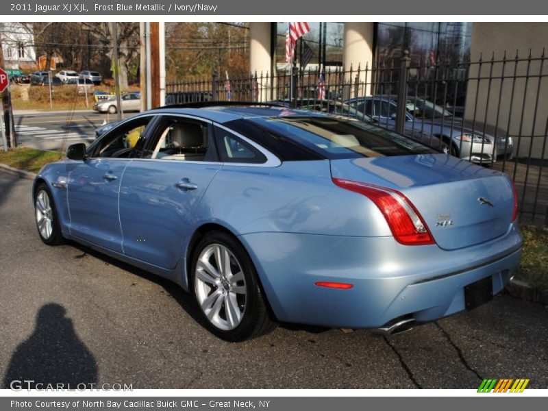 Frost Blue Metallic / Ivory/Navy 2011 Jaguar XJ XJL