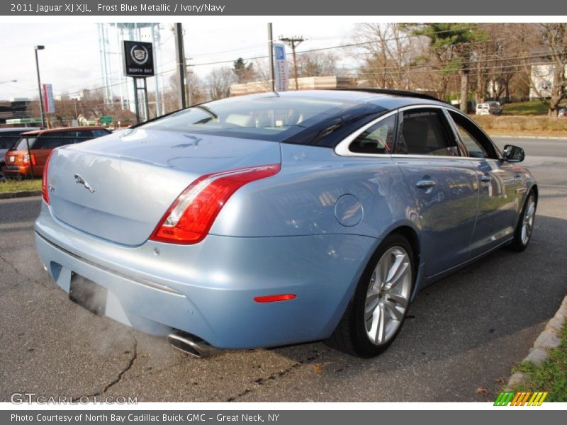 Frost Blue Metallic / Ivory/Navy 2011 Jaguar XJ XJL