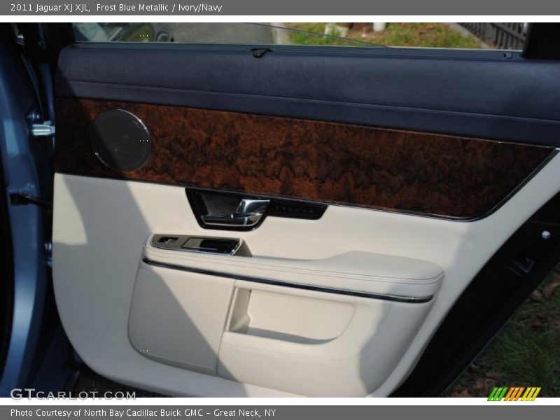 Frost Blue Metallic / Ivory/Navy 2011 Jaguar XJ XJL