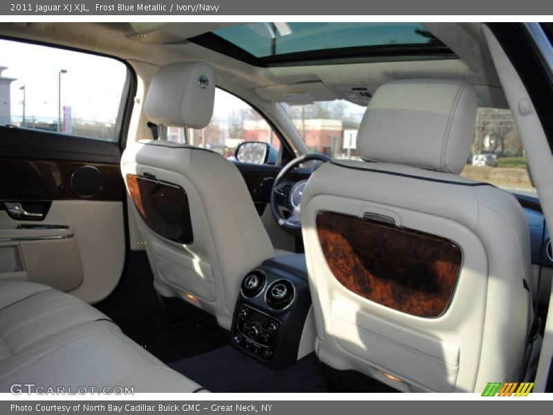 Frost Blue Metallic / Ivory/Navy 2011 Jaguar XJ XJL