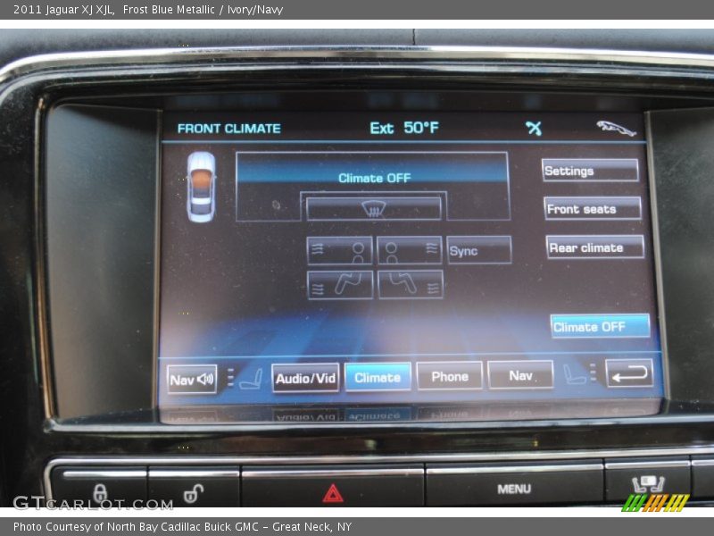 Frost Blue Metallic / Ivory/Navy 2011 Jaguar XJ XJL