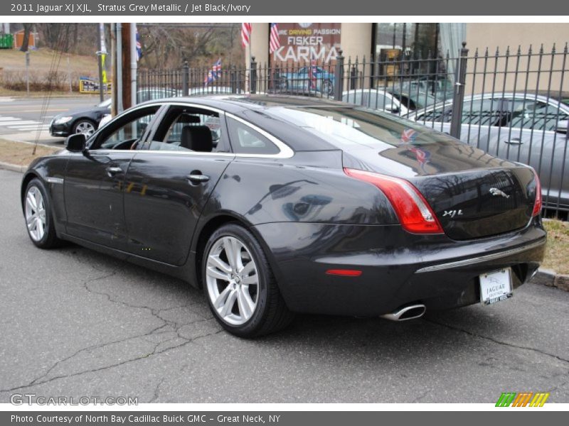 Stratus Grey Metallic / Jet Black/Ivory 2011 Jaguar XJ XJL