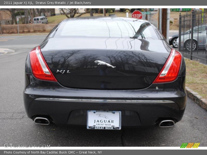 Stratus Grey Metallic / Jet Black/Ivory 2011 Jaguar XJ XJL
