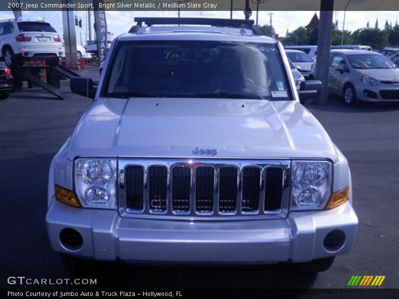 Bright Silver Metallic / Medium Slate Gray 2007 Jeep Commander Sport