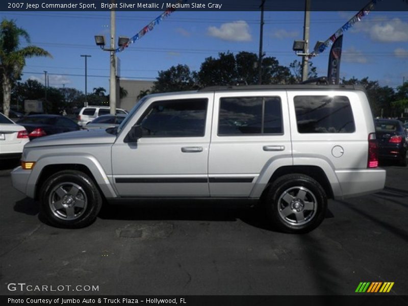 Bright Silver Metallic / Medium Slate Gray 2007 Jeep Commander Sport