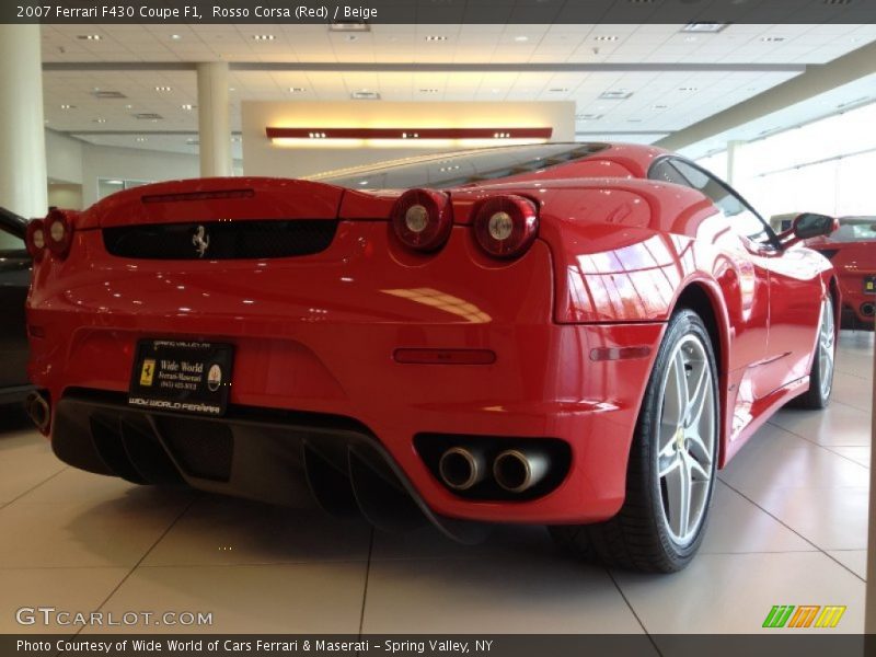 Rosso Corsa (Red) / Beige 2007 Ferrari F430 Coupe F1