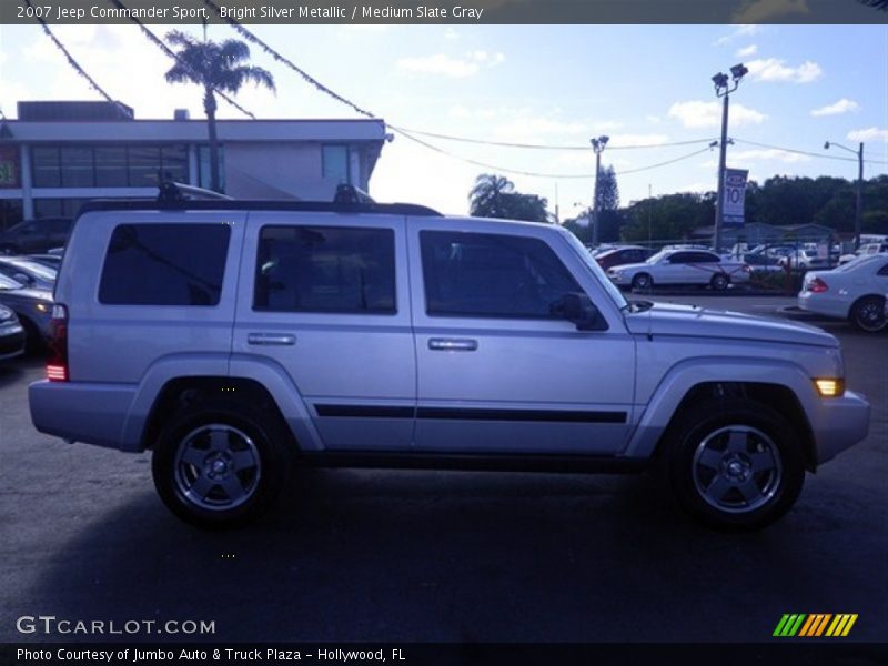 Bright Silver Metallic / Medium Slate Gray 2007 Jeep Commander Sport