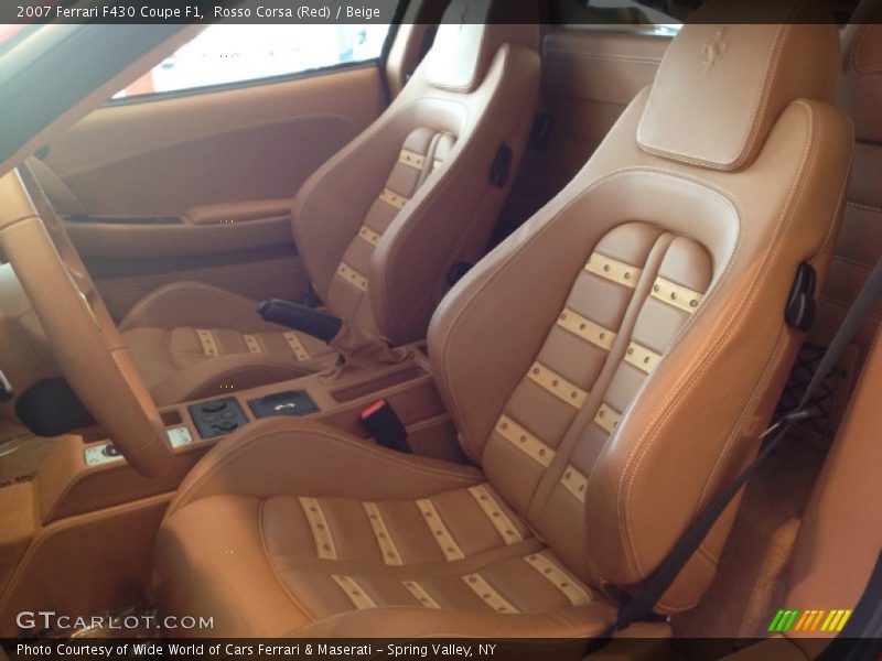 Rosso Corsa (Red) / Beige 2007 Ferrari F430 Coupe F1