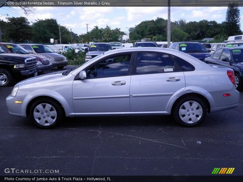Titanuim Silver Metallic / Grey 2006 Suzuki Forenza Sedan