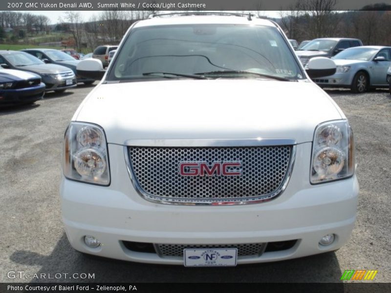 Summit White / Cocoa/Light Cashmere 2007 GMC Yukon Denali AWD