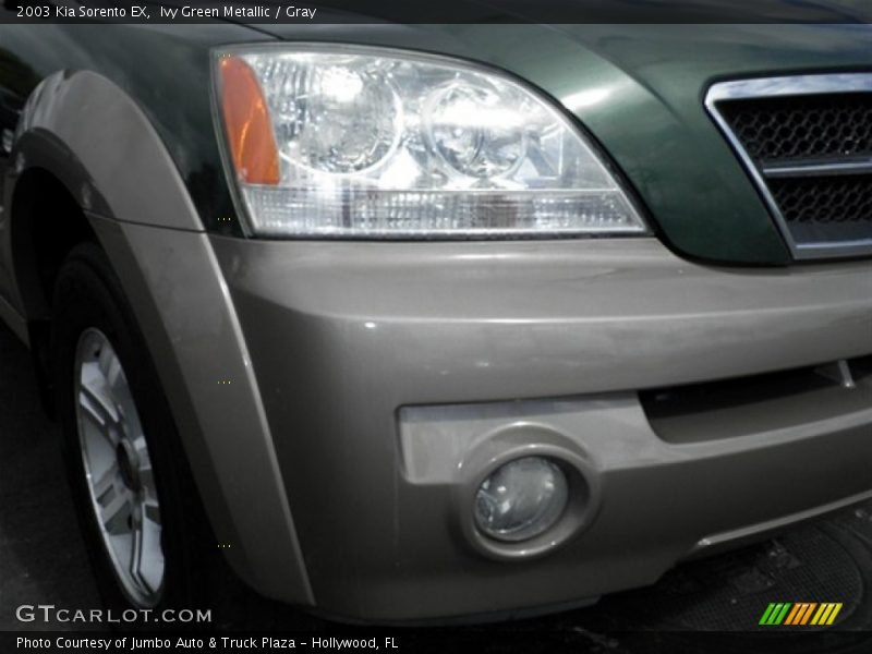 Ivy Green Metallic / Gray 2003 Kia Sorento EX