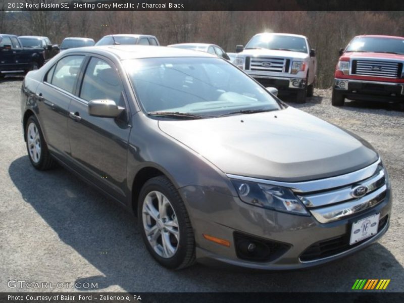 Sterling Grey Metallic / Charcoal Black 2012 Ford Fusion SE