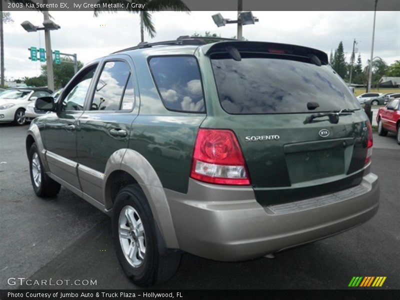 Ivy Green Metallic / Gray 2003 Kia Sorento EX
