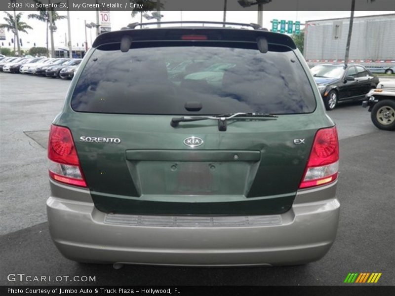 Ivy Green Metallic / Gray 2003 Kia Sorento EX