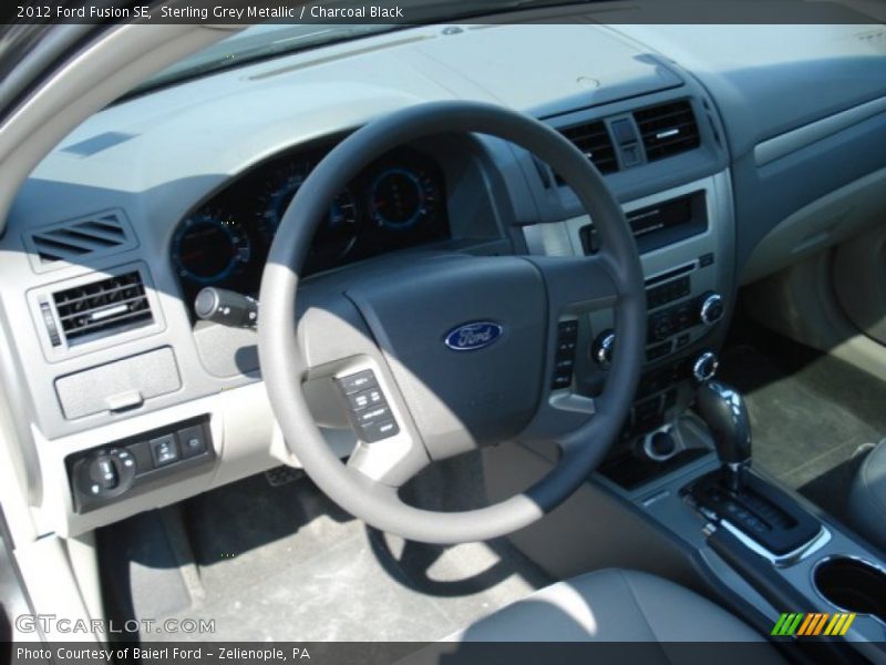 Sterling Grey Metallic / Charcoal Black 2012 Ford Fusion SE