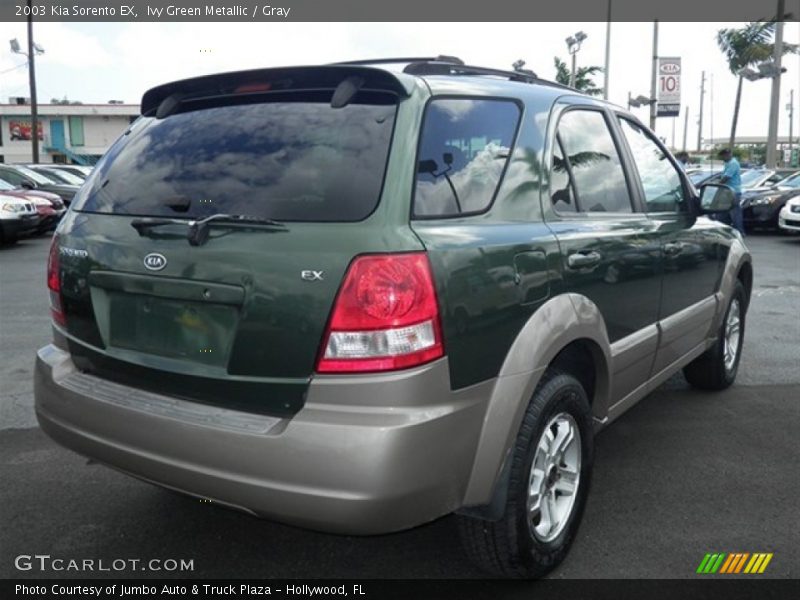 Ivy Green Metallic / Gray 2003 Kia Sorento EX