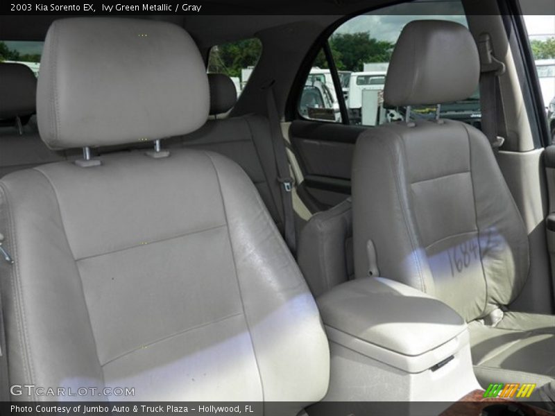 Ivy Green Metallic / Gray 2003 Kia Sorento EX