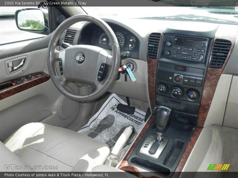 Ivy Green Metallic / Gray 2003 Kia Sorento EX