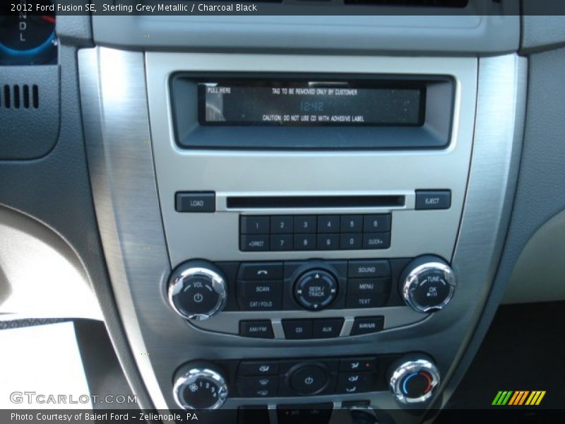 Sterling Grey Metallic / Charcoal Black 2012 Ford Fusion SE